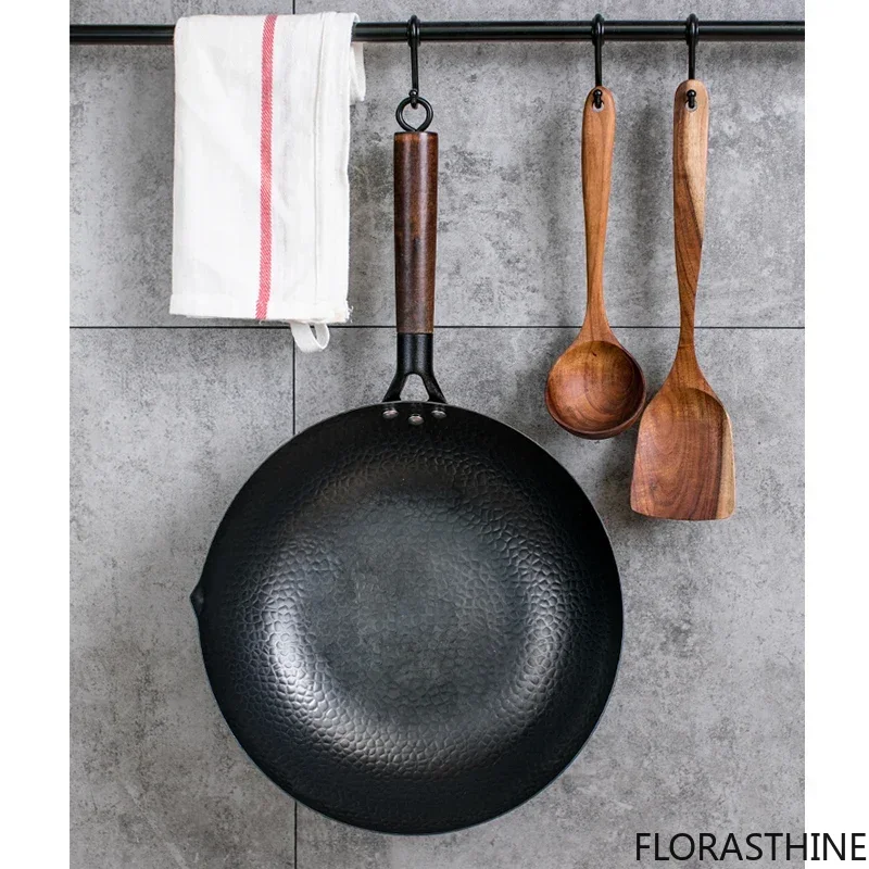 Wok Electric Flat - Carbon Steel Wok Pan 32cm Stir