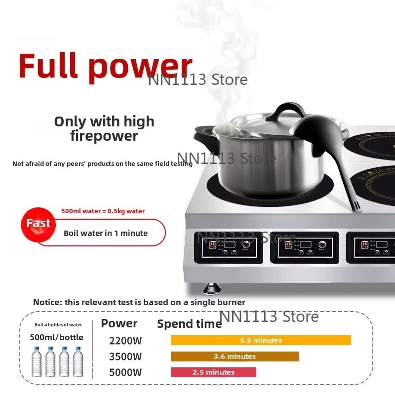 Commercial High-Power Inductio - đánh giá và giá Wok Electric Flat