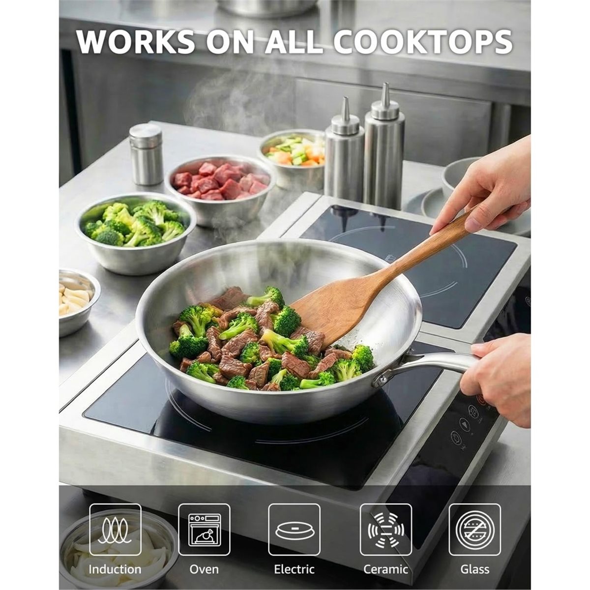 Premium Household 12 Inch Tri- - đánh giá và giá Wok Electric Flat