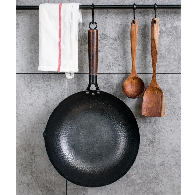 Carbon Steel Wok Pan 32cm Stir - đánh giá và giá Wok Electric Flat