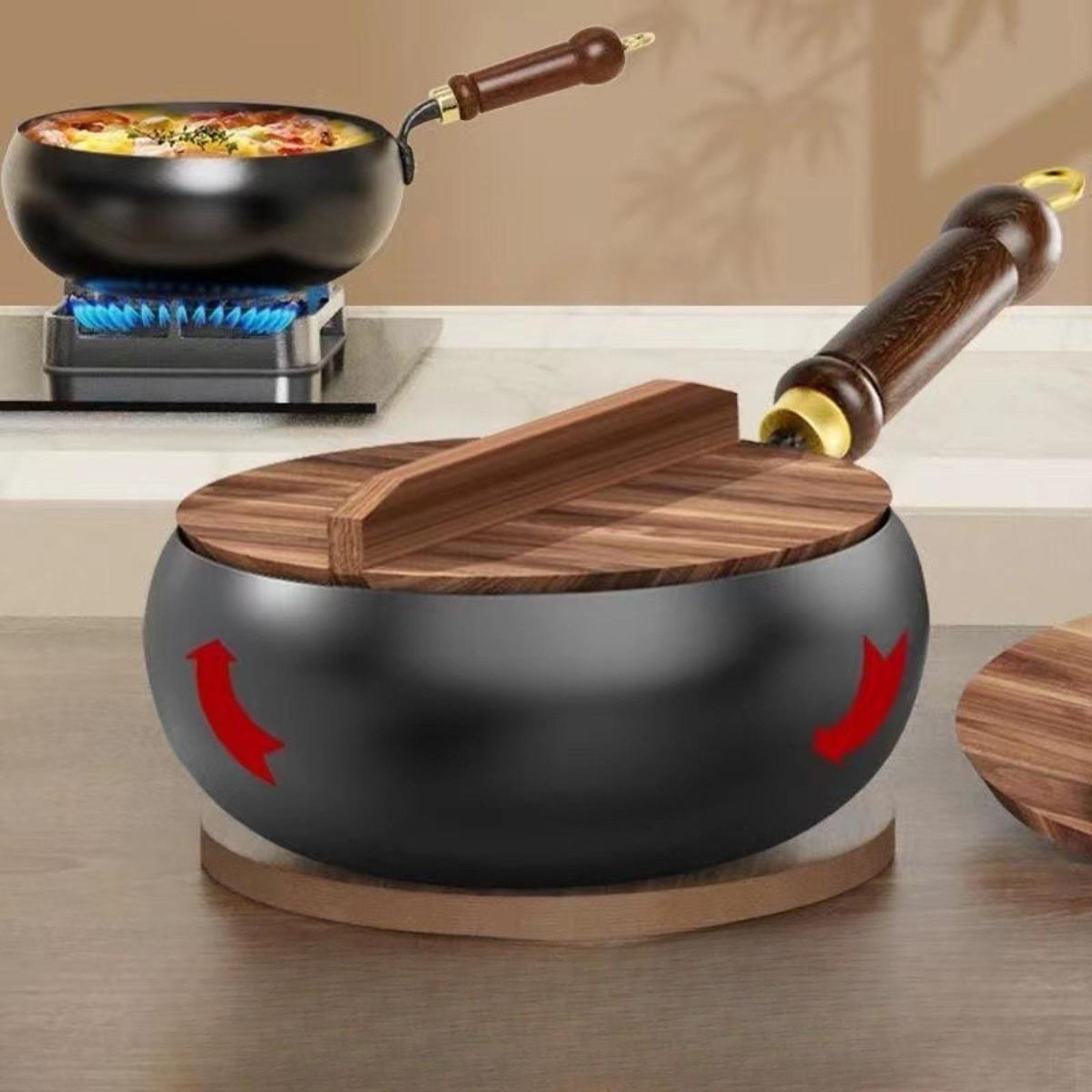 24cm Fine Iron Wok Pan  Stir F - đánh giá và giá Wok Electric Flat