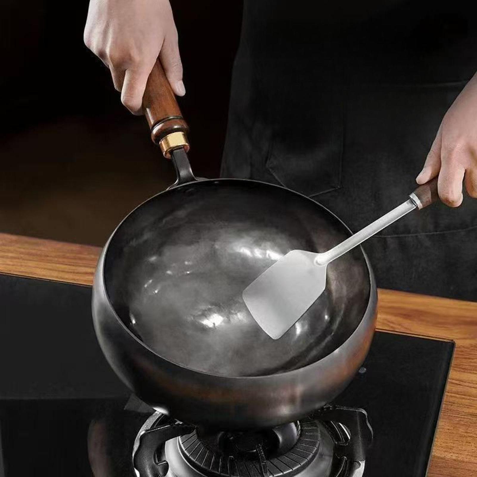 24cm Fine Iron Wok Pan  Stir F - đánh giá và giá Wok Electric Flat