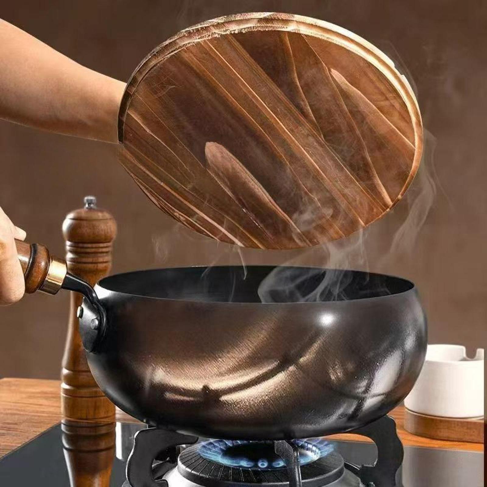 24cm Fine Iron Wok Pan  Stir F - đánh giá và giá Wok Electric Flat