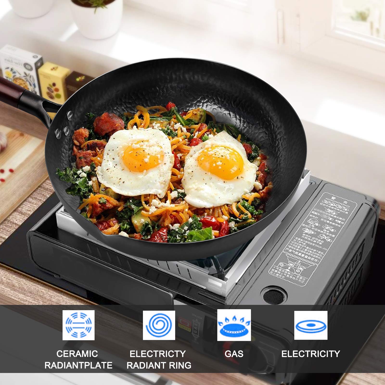 Carbon Steel Wok,Woks and Stir - đánh giá và giá Wok Electric Flat