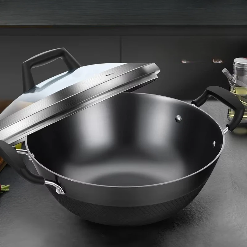 Flat bottom frying pan Stainle - đánh giá và giá Wok Electric Flat