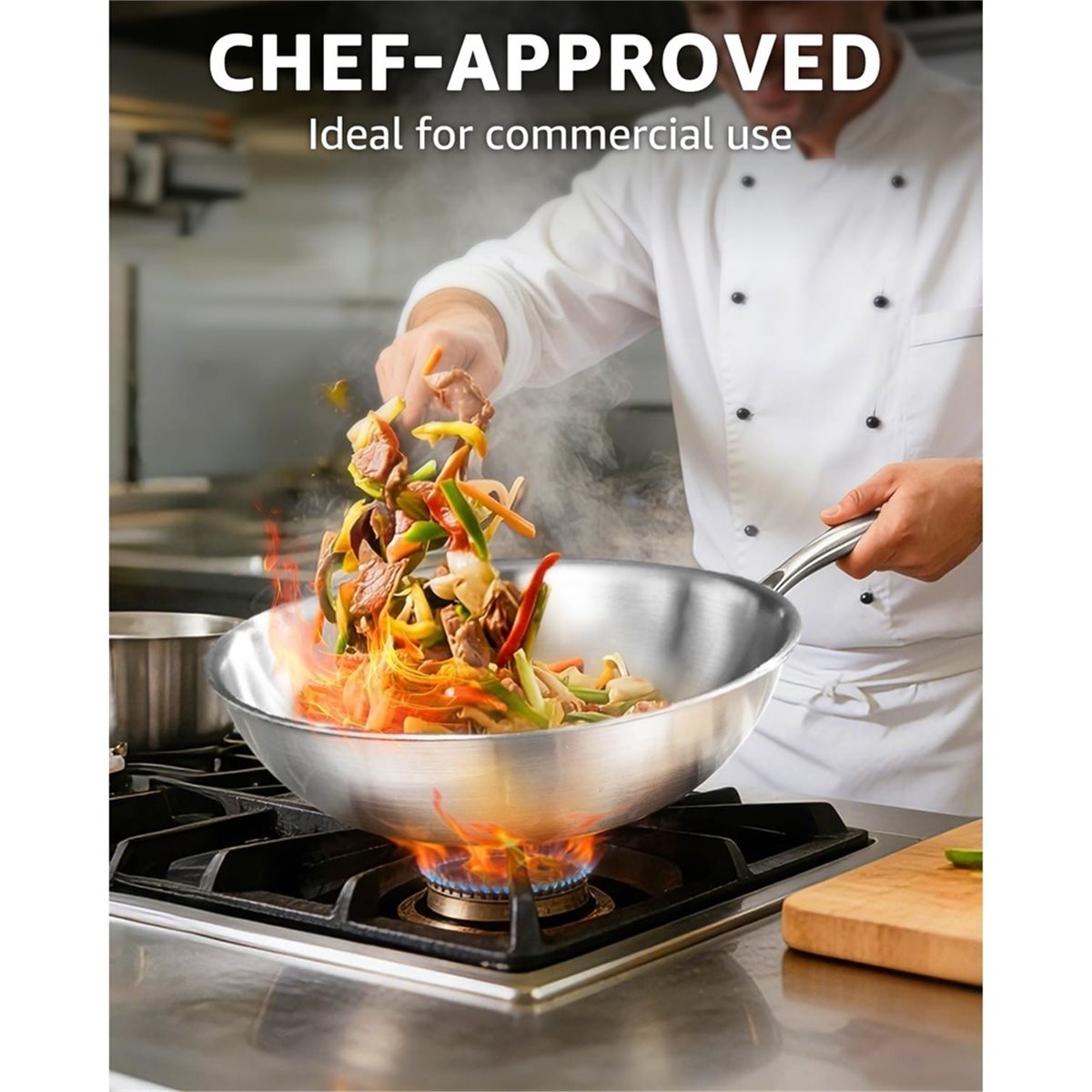 12 Inch Tri-Ply Stainless Stee - đánh giá và giá Wok Electric Flat