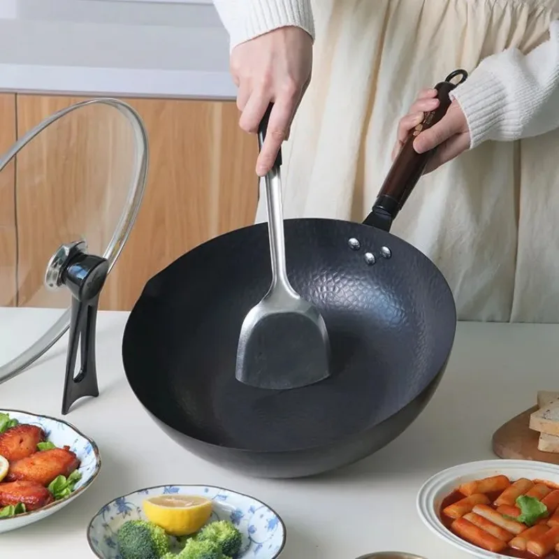Carbon Steel Wok Pan 32cm Stir - đánh giá và giá Wok Electric Flat