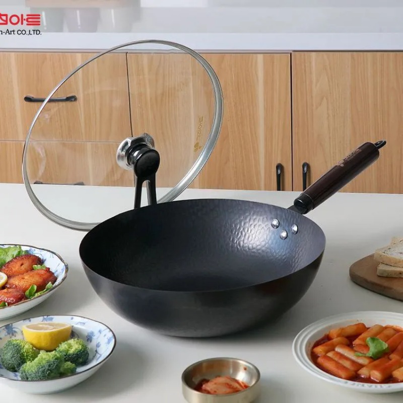 Carbon Steel Wok Pan 32cm Stir - đánh giá và giá Wok Electric Flat